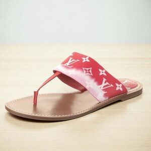 Louis Vuitton Red and White Women's Sandals